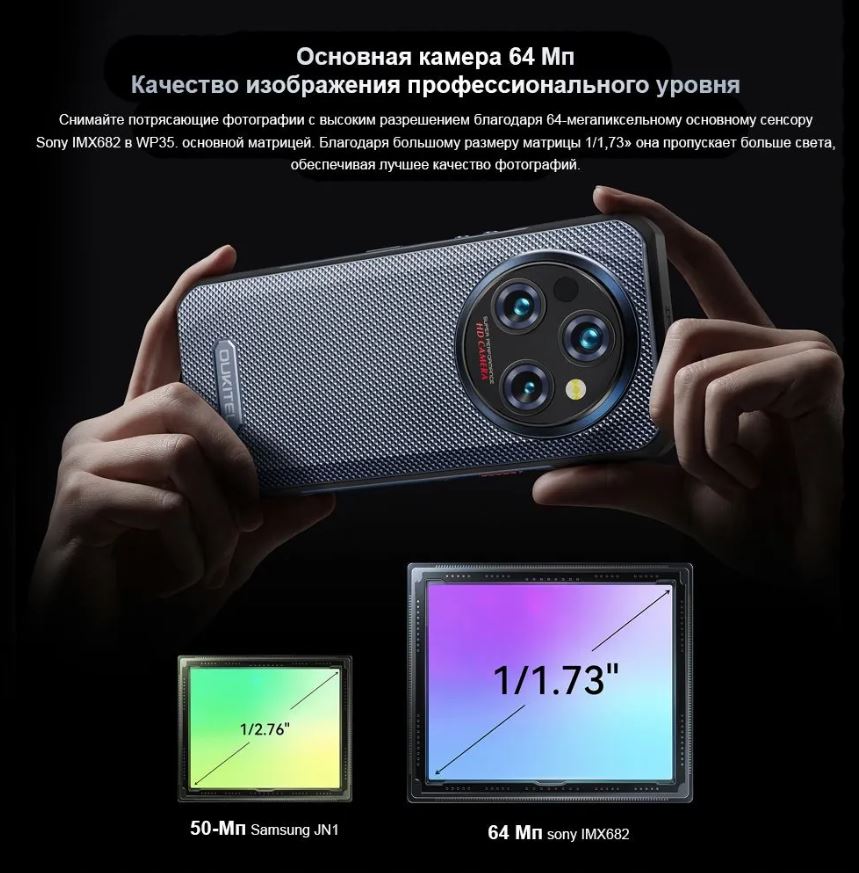 Камера смартфона Oukitel WP35 Pro